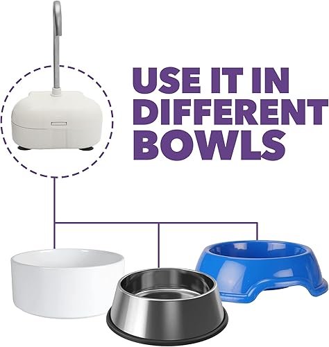 Miniatura 6 de AMICUS Aqua - Mini fuente de agua para mascotas, gatos y perros, dispensador automático de bebidas, diseño bivolto adaptable y portátil, rosa + 4