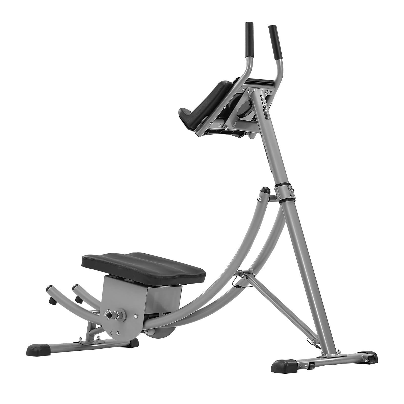 VEVOR Máquina de Ejercicios Abdominales Equipo de Entrenamiento Abdominal para Gimnasio en Casa Capacidad de Peso de 136 kg Máquina de Ejercicios Abdominales para Entrenamiento de Fuerza Ajustable