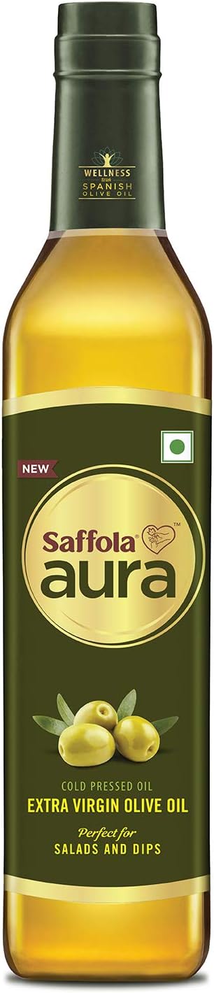 Saffola Aura Extra Virgin Olive Oil, 500 ml