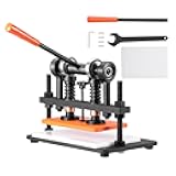 VEVOR Leather Cutting Machine, 10.2 x 5.9 in Embossing Plate Manual Die Cutter, 0.47 in Pressure Stroke Leather Embossing Machine, Dual Guide Shafts Die Cut Machine for Various of Materials