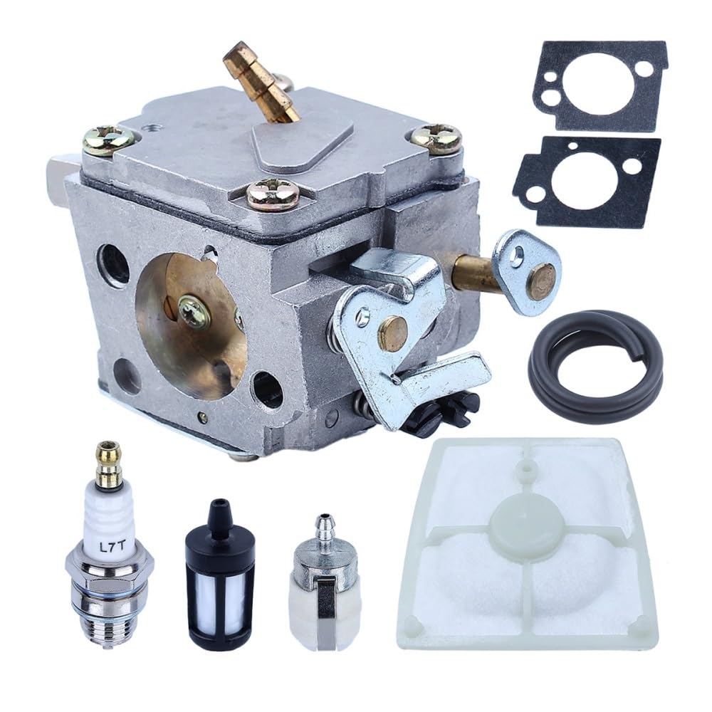 Carburador con Filtro de Combustible y Kit de línea de Combustible. Compatible con STIH 041, 041AV y 041. Compatible con Motosierra de Gasolina Farm Boss 1110-120-0609.