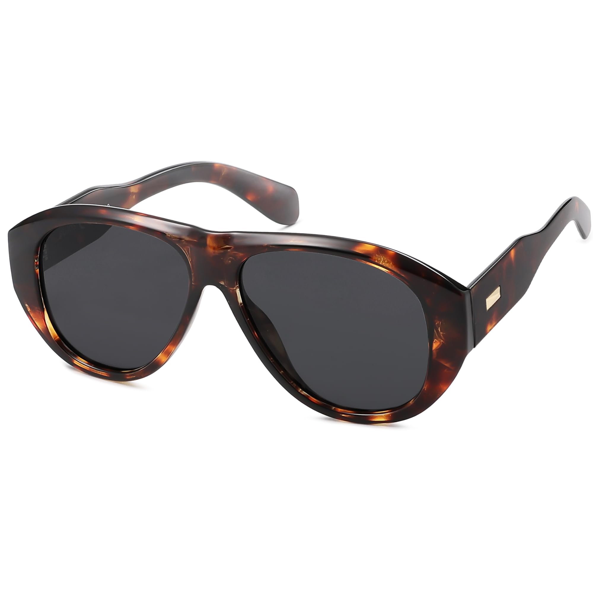 SOJOS Retro Oversized Polarized Aviator Sunglasses for Women Men Vintage 70s Style UV Protection Sunnies SJ2328