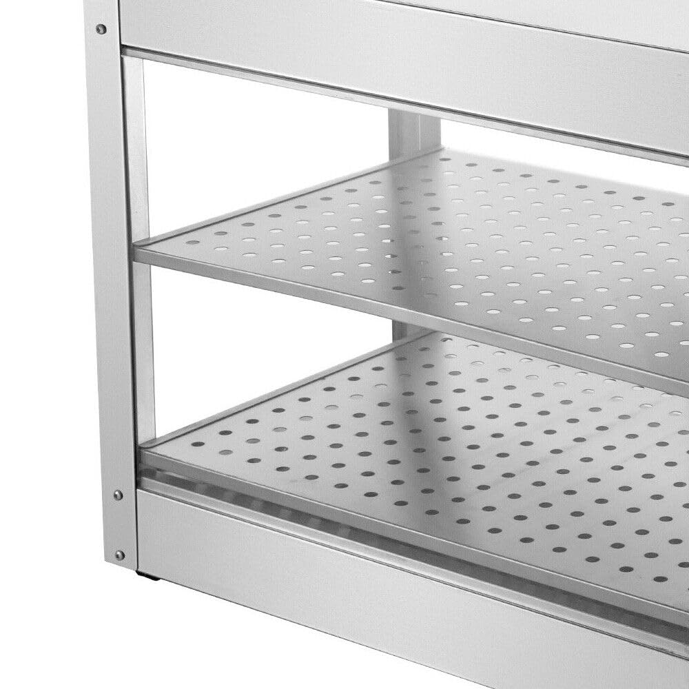 Recipiente de almacenamiento para alimentos, vitrina para aperitivos, iluminación comercial, mostrador caliente, recipiente de calor, vitrina para fiestas, vitrina para mantener el calor, 2