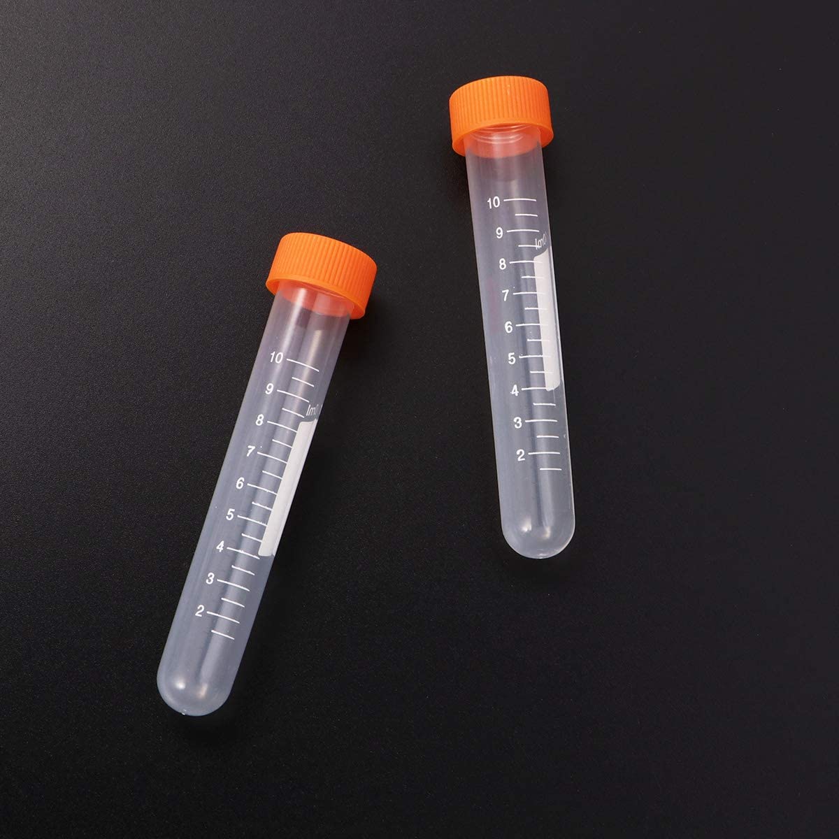 QUNINE Fornitura di Campioni per Utensili sperimentali con Tappo a Vite e Fondo Rotondo da 100 Pezzi da 10 ml