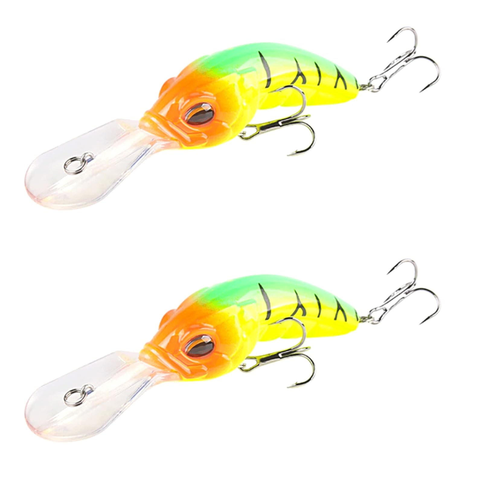 IvyLoutish Fishing Lure Bait 2PCS Minnow Fishing Bait Fishing Tackle 12.2cm Crankbait 14.5g Carp Striped Bass Floating Hard Wobbler Bait Fishing Tackle