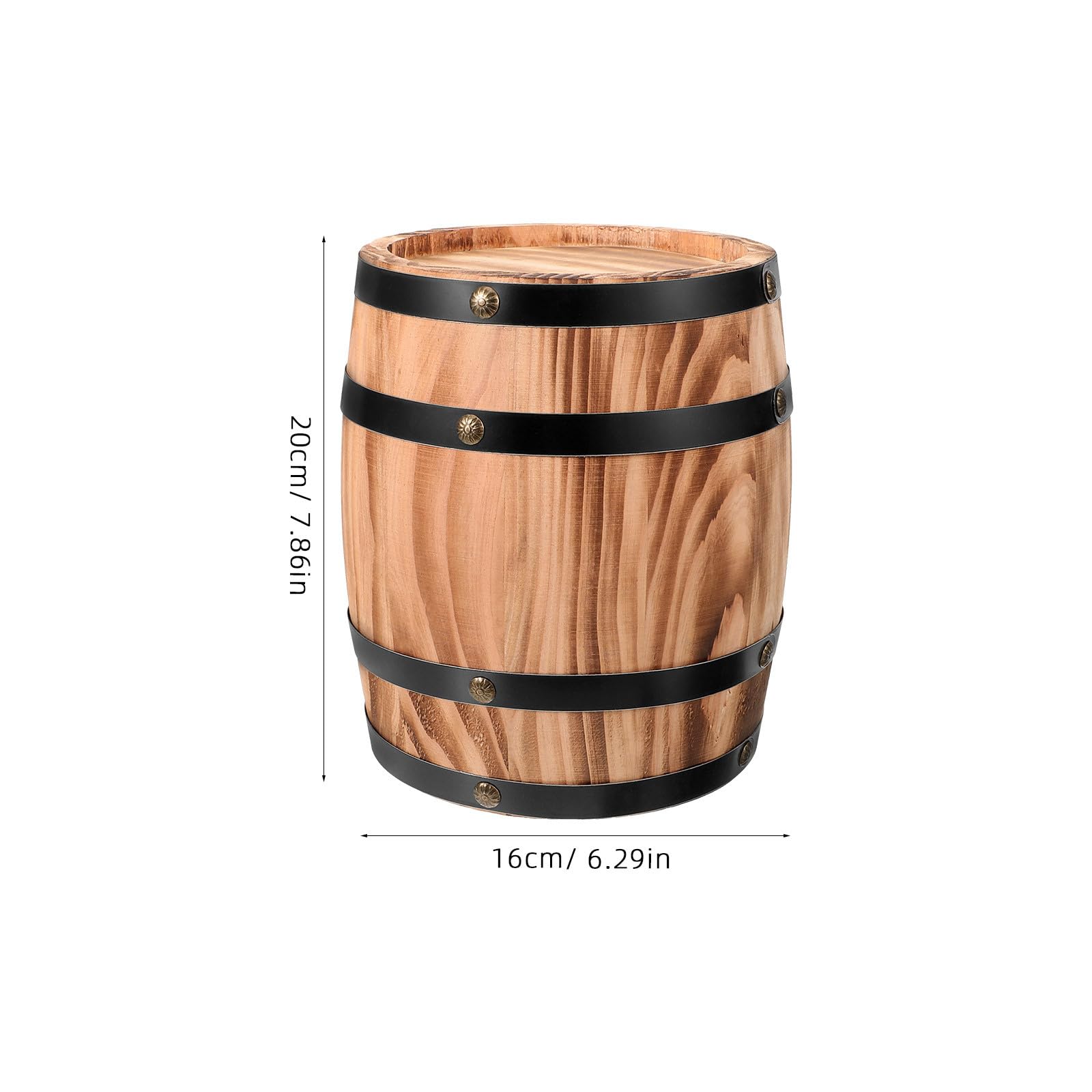 Tofficu Decoración Barril de Madera Antigua para Barriles de Cerveza, Accesorio Artesanal para Decoración de Interiores y Bares