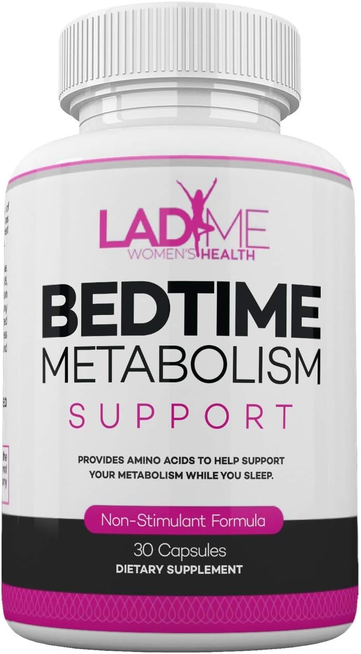 Bedtime Metabolism Support Nocturnal Weight Management Supplement with Rich Amino Acid & Stimulant Free Support Metabolism While You Sleep Especially for Women Made in The USA by Ladyme - 30 Capsules