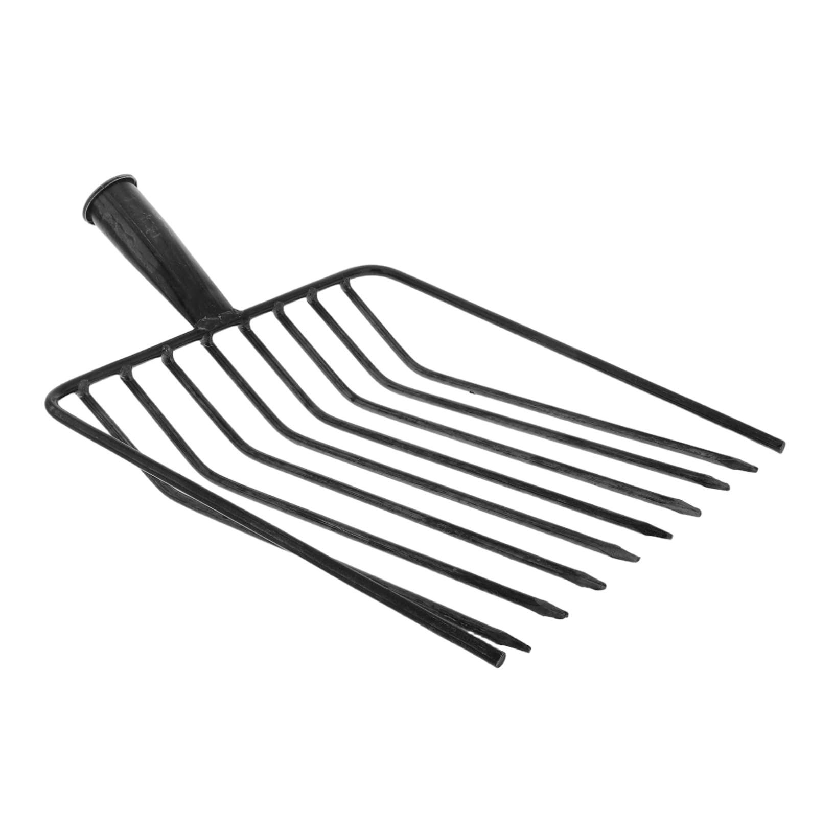 Cabezal de Repuesto para Horquilla de Acero Negro, Herramienta de Jardinería para Aflojar el Suelo, Fácil Manejo Adecuado para Mantenimiento de Césped y Jardín