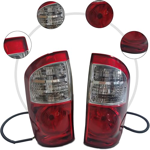 Miniatura 8 de TBVECHI Luz trasera del lado del conductor y del pasajero compatible con 2005 2006 Tundra Pickup doblecabina de tripulación izquierda + derecha
