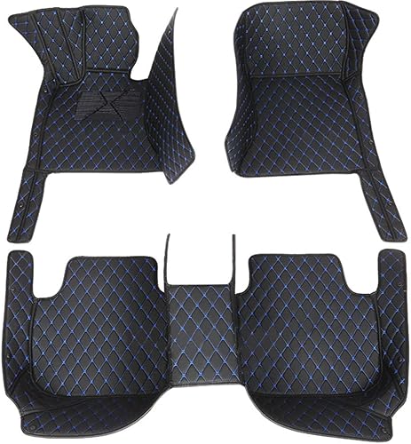 Miniatura 5 de Tapetes para piso de automóvil, impermeables, antideslizantes, de piel sintética, protección para piso. Juego de almohadillas para pies de