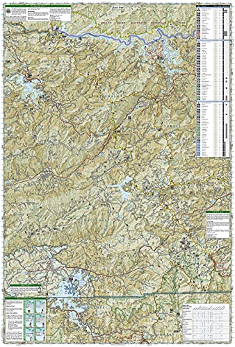 Fontana And Hiwassee Lakes Map [Nantahala National Forest] (National Geographic Trails Illustrated Map, 784) #TOP4