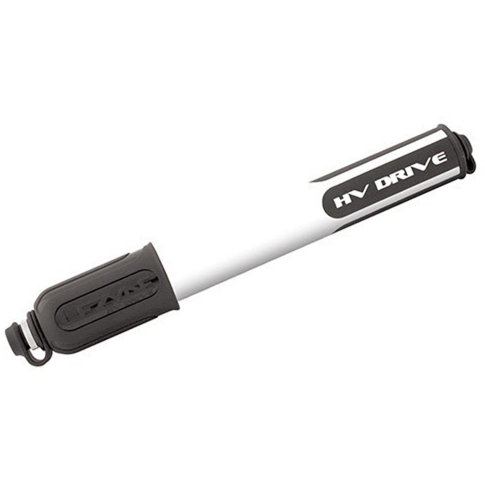 LEZYNE HV Drive Bicycle Frame Pump (White - Medium - 214mm)