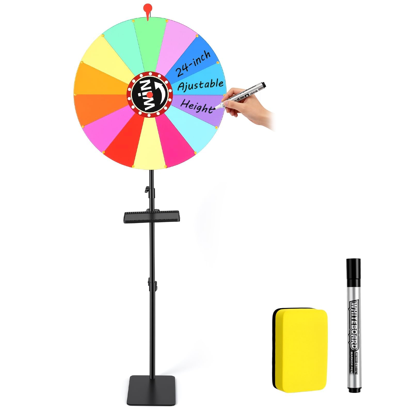Tanice 24 Inch Prize Wheel with Stand