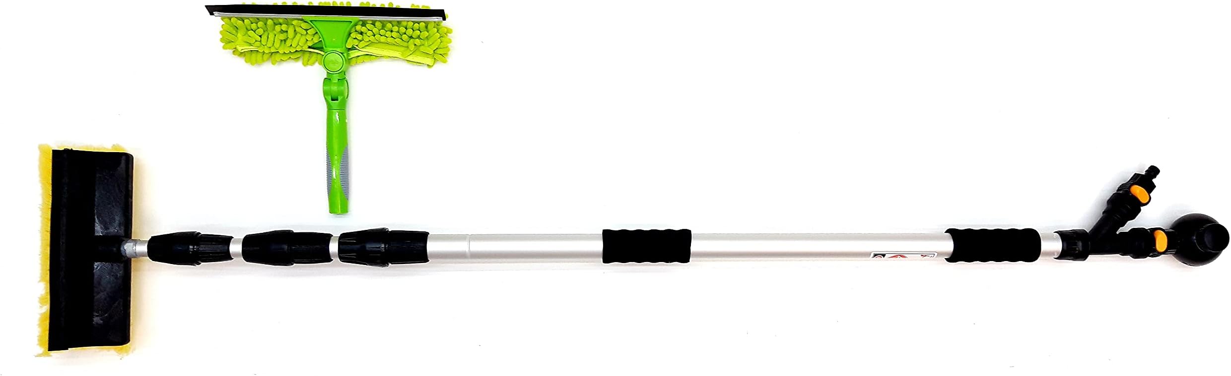13 Foot Water Fed Window Cleaning Pole Pad Squeegee Soap Dispenser Extendable Telescopic Kit
