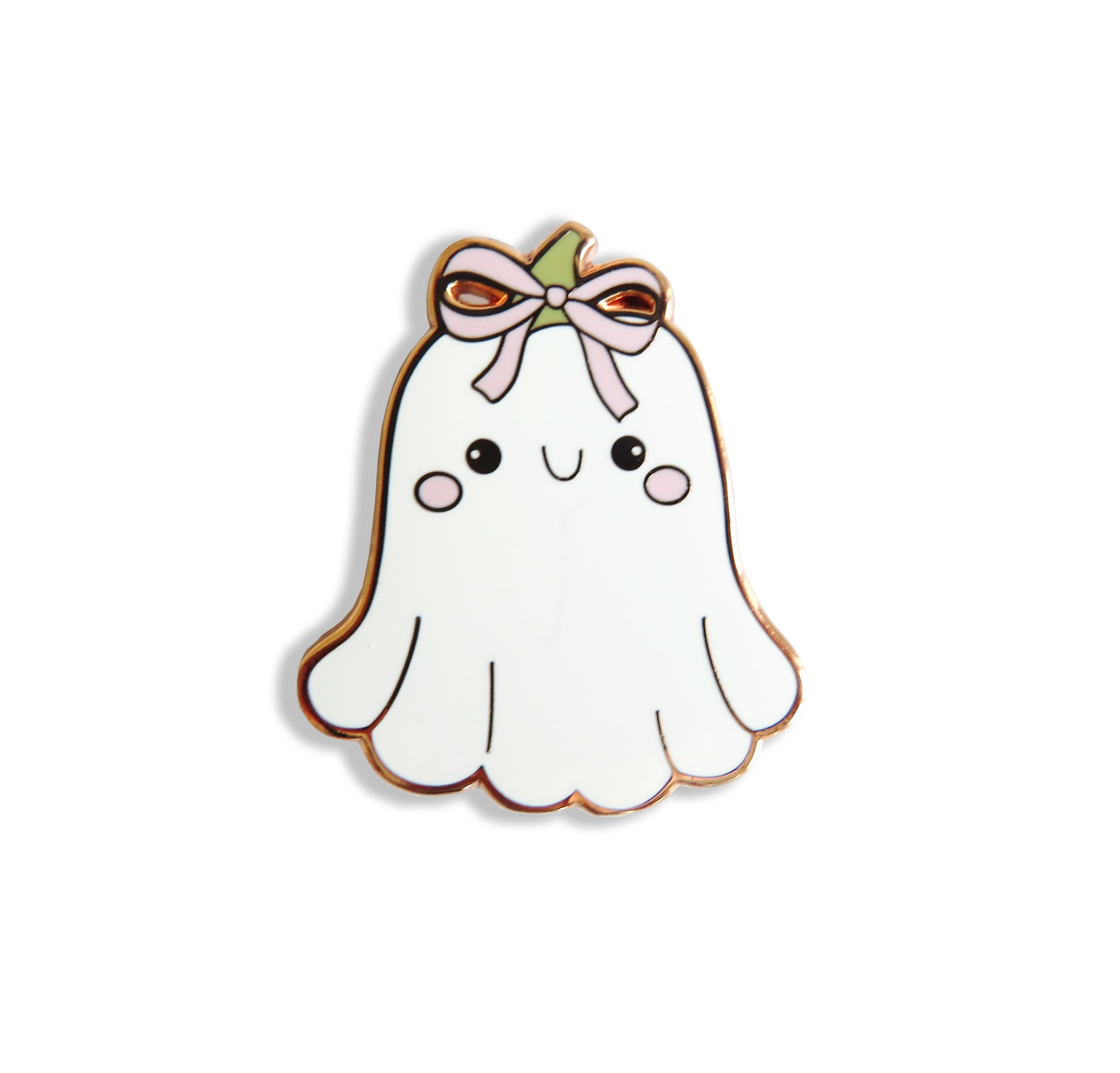 Letistitch Multicolored Sku 14363 Boo – The Ghost With The Pink Bow Chart Holder & Needle Minder
