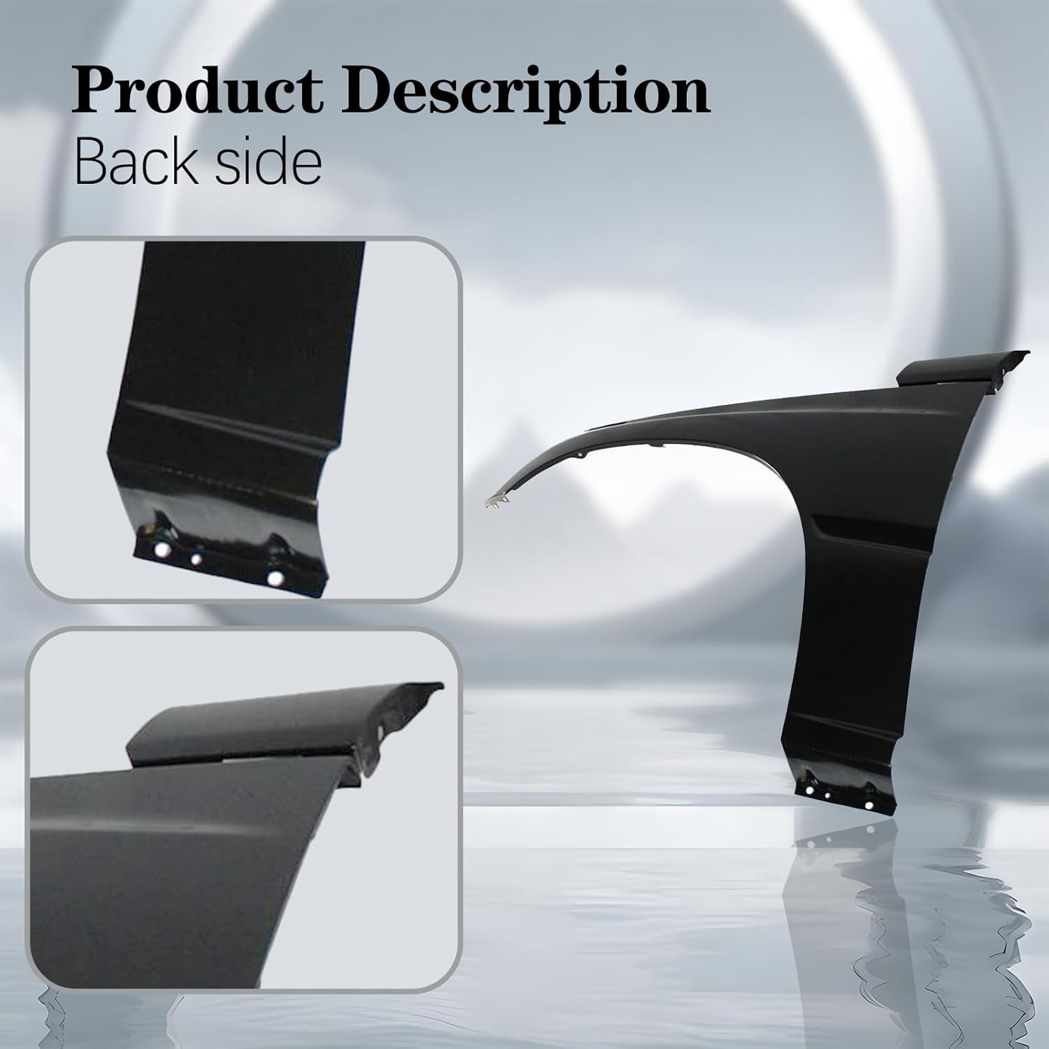 Replacement Parts Driver Side Front Left Fender Compatible with 1989-1998 SUZUKI Sidekick / 1989-1997 GEO Tracker Except Sport 91173366 GM1240169