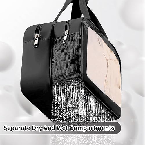 Miniatura 3 de Bolsa de maquillaje transparente PVC impermeable bolsa de cosméticos grande transparente organizador de artículos de tocador de viaje conjunto de