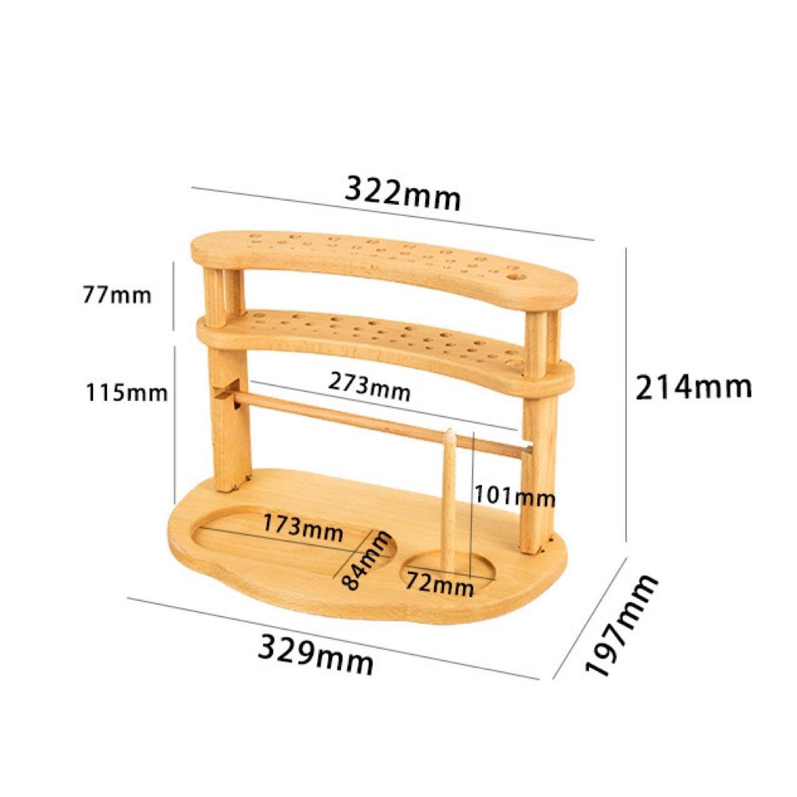 Soporte para Hilo de, Estante de Almacenamiento para Accesorios de Costura Y Tejido en Casa.