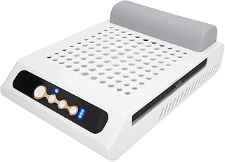 Nail Dust Collector Machine, LUGX 70W Strong Suction Quiet Professional Manicure Table Dust Collector, Powerful Nail Vacuu...