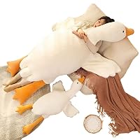 CiBoJoy Huge Goose Stuffed Animal,Cute Plush Toy，Super Soft Hugging Pillow for Birthday Gift,Goose Stuffed Animal Plush Pillow Toy (35in)