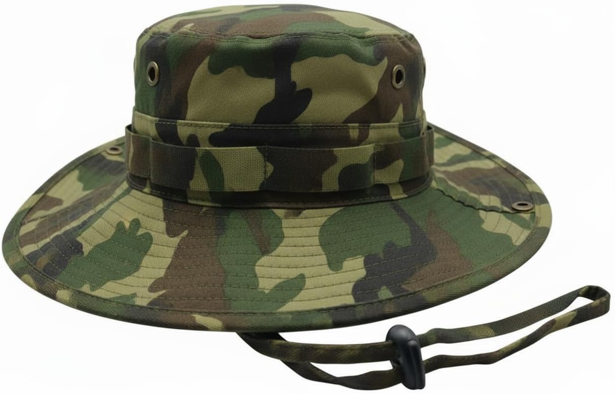 High Qualty Sun Hat 100% Cotton Size Adjustable Men Women Fishing Outdoor UPF 50+ Breathable 3 inch Brim Boonie Hat