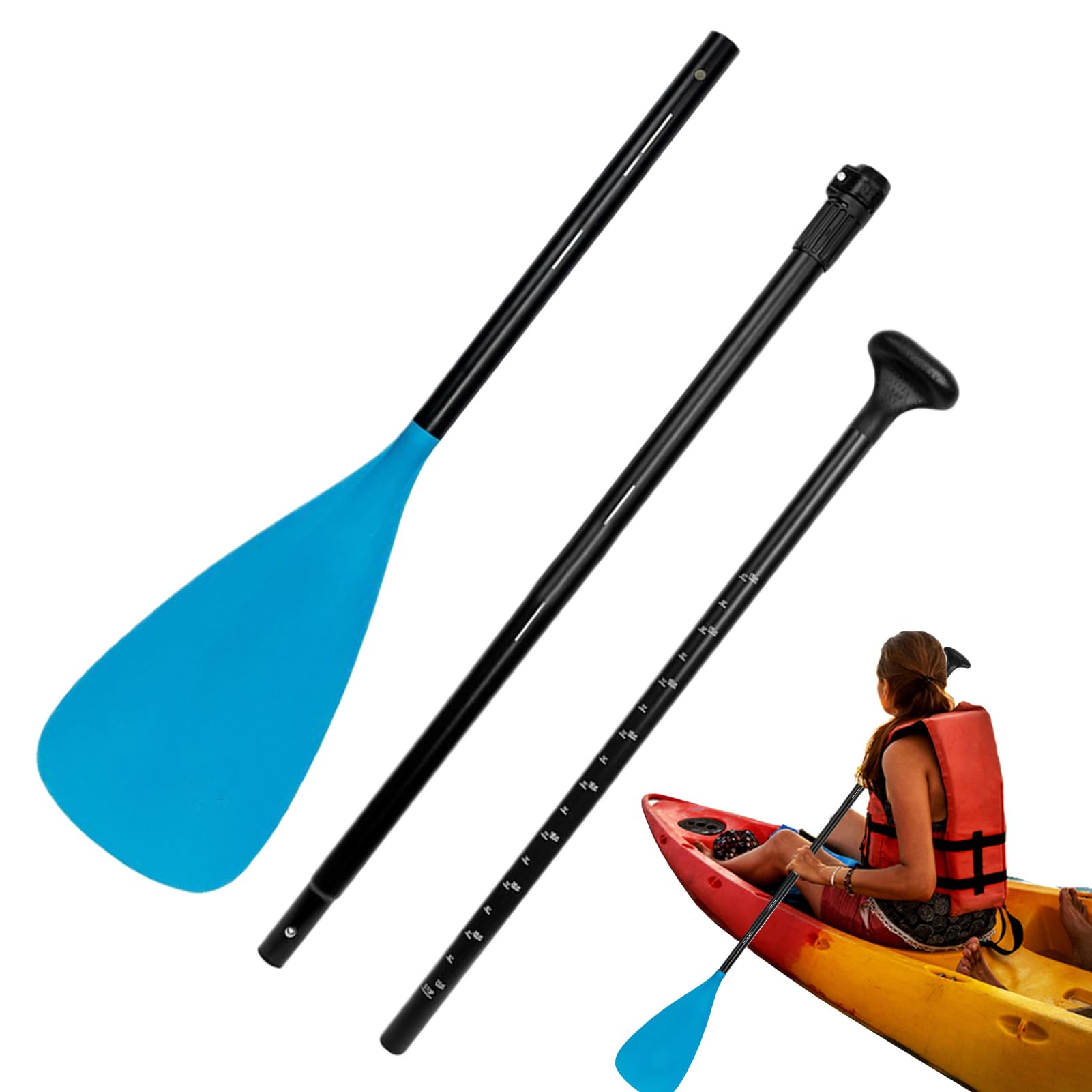 Remo pour Paddle Board - Outil D'Aviron Amovible | Palas De Kayak Antidérapante avec Manche Léger Durable, Accessoires pour Canoë Navigation extérieure, Aventure Pêche Débutant Loisirs Camping