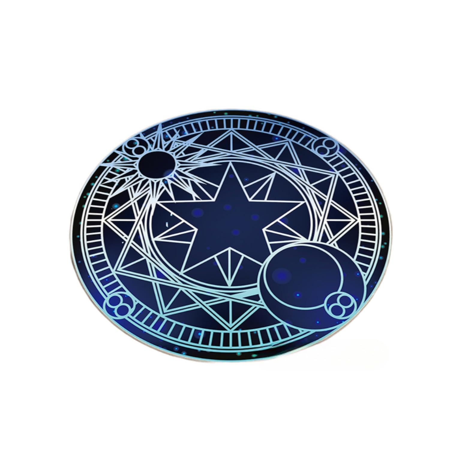 BABYL 魔法陣ラグマット Amazon.co.jp: 円形 可愛い ラグマット防ダニ 魔法陣 洗える