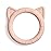 mushie Silicone Baby Teether Toy | Cat (Blush)
