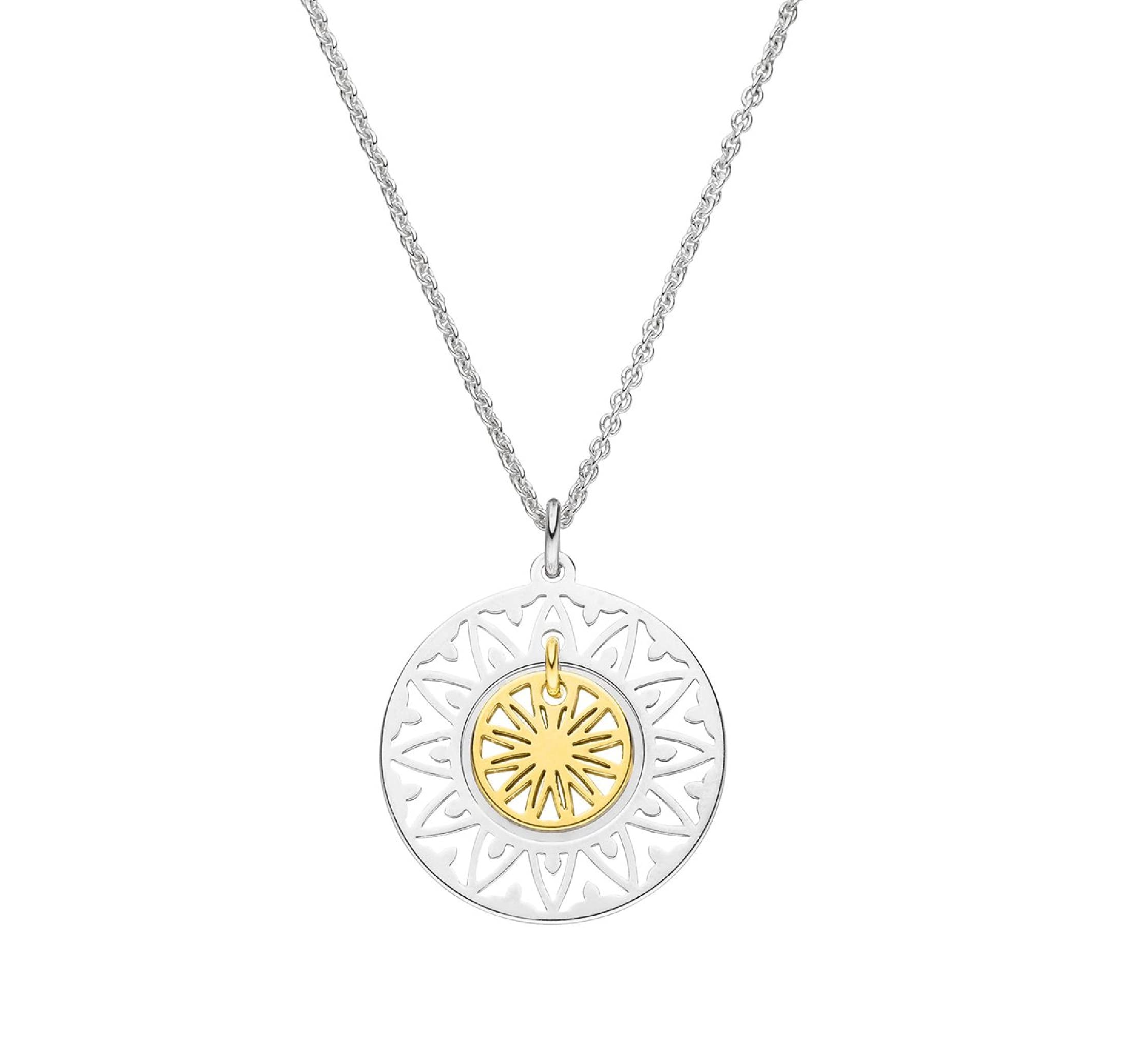Sonne Anhänger Halskette 925 Silber Sonnenanhänger Geschenk Frauen