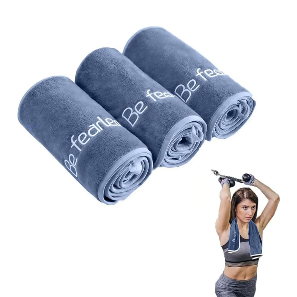 Oaygat 3 Pack Microfibre Sports Gym Towel 35 * 75cm Vibrant Cooling Towel Super Soft and Absorbent Sports Towel Great for The Gym Yoga Running and Travel