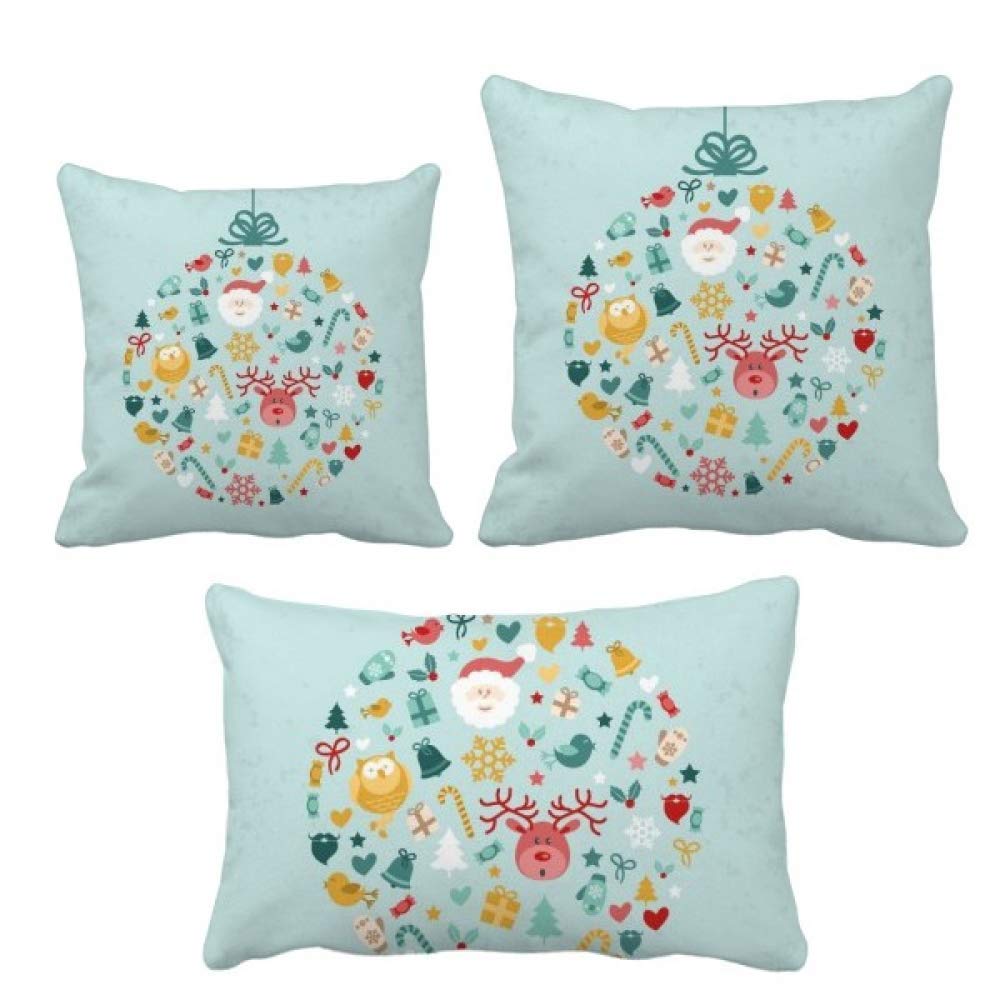 Sapin de Noël bleu sur coussin élégant pour réveillon cocooning