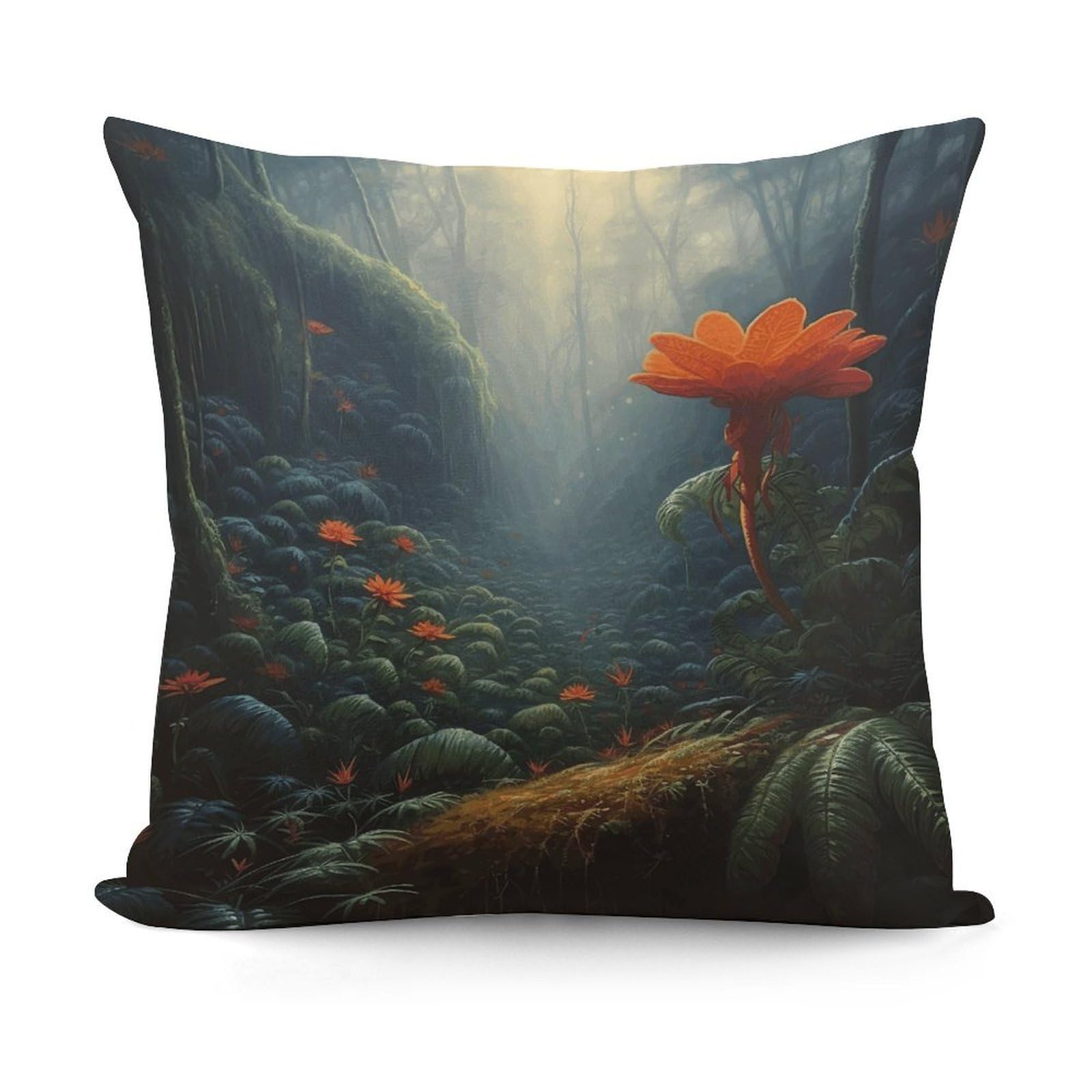 VstaDank an Orange Blossom Throw Pillow Covers 18x18 Inch Soft Couch Home Decor Cushion Cover Comfortable Plush Square Cushion Case Farmhouse Decorative Pillowcase for Living Couch