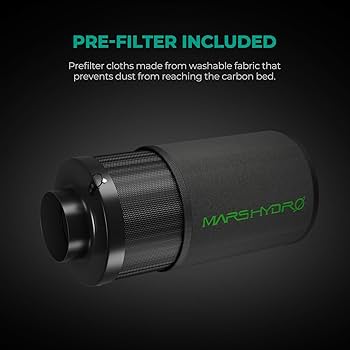 Amazon.com: MARS HYDRO 6 Inch Carbon Filter, Inline Air Filter