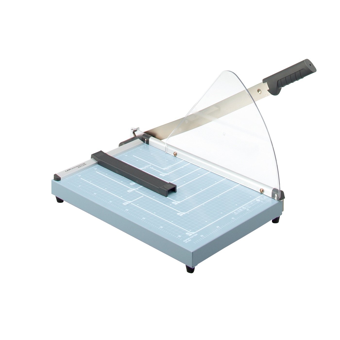 LION ペーパーカッター 定規付き 約20cm x 30cm 裁断機 Amazon | ライオン事務器 裁断機 ペーパーカッター B4 10枚 PC-B4