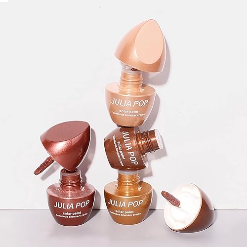 Miniatura 9 de Crema bronceadora luminosa, líquido cosmético bronceador natural, crea líneas de contorno avanzadas, paleta facial de belleza para sombras laterales