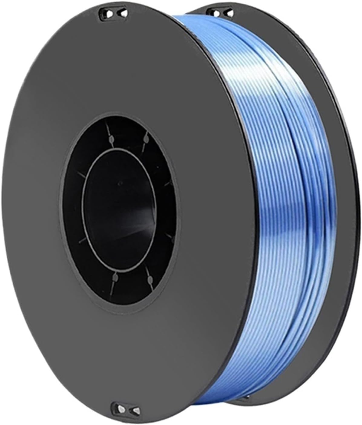 Silk Dual Color PLA 3D Printer Filament 1.75mm 1KG - Blue & Silver, Magic Sublimation Duotone 3D Printing Material
