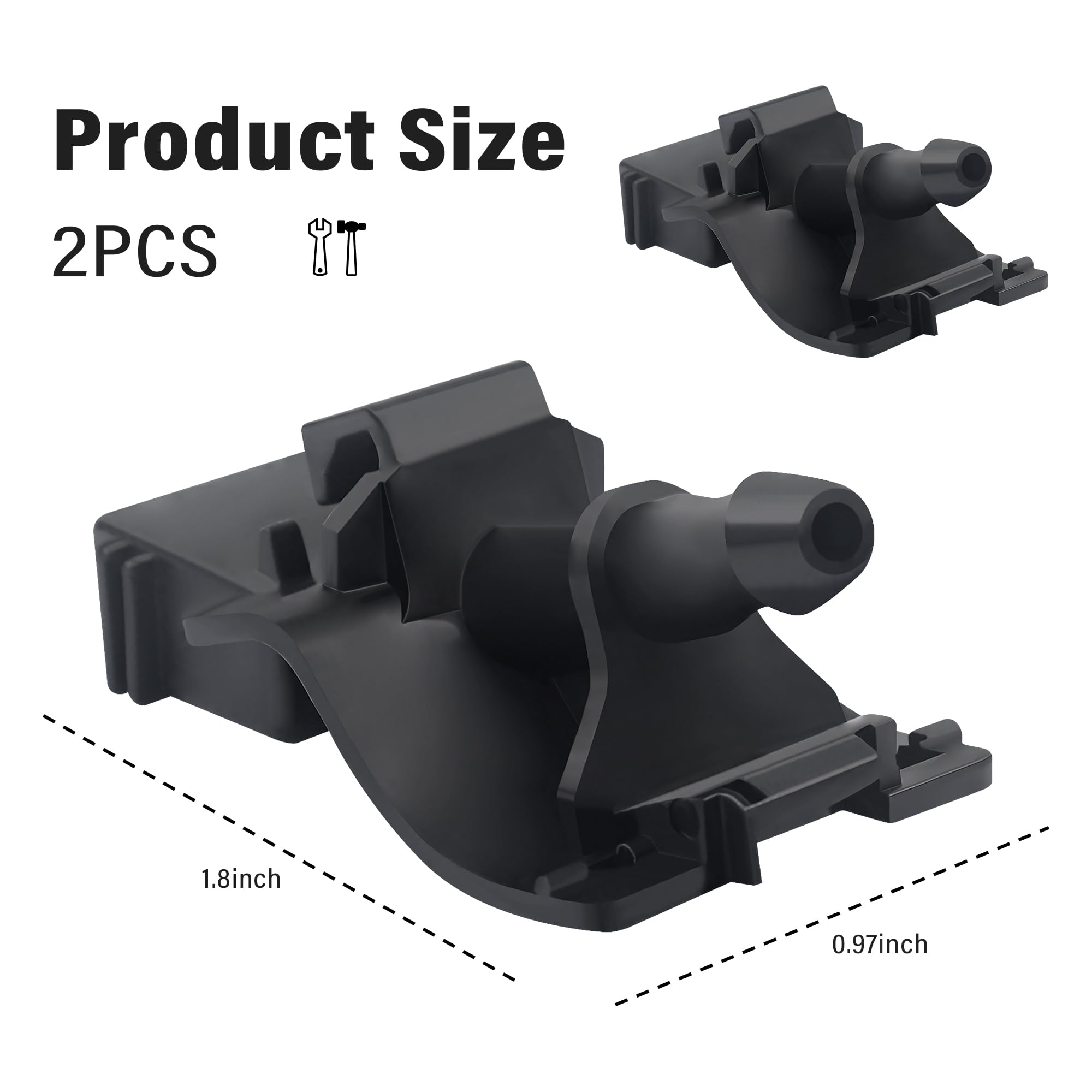 Amazon.co.jp: 自動車用フロントガラスウォッシャーノズル トヨタ