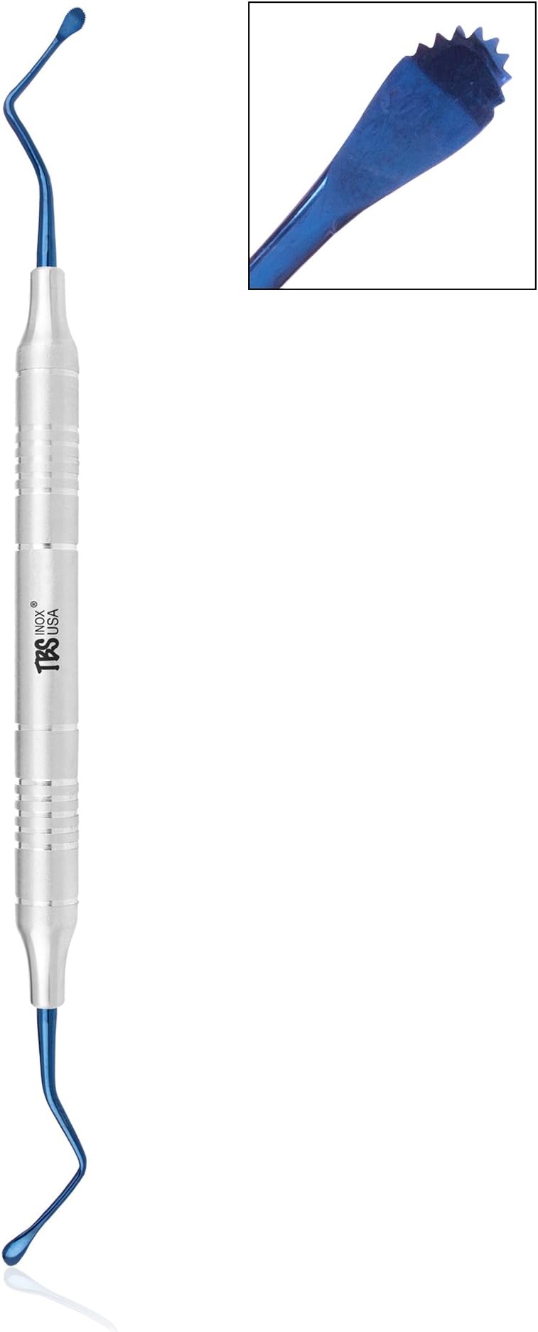 10 Miller Surgical Curette, Fine Titanium Serrated
