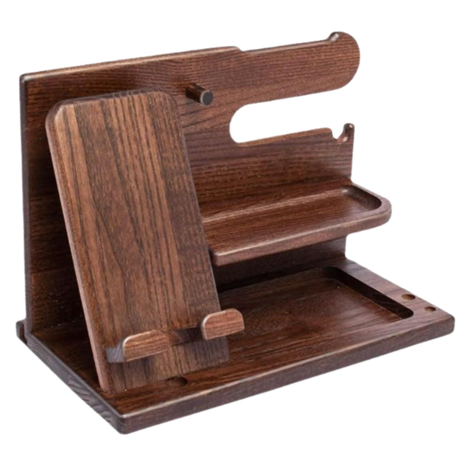 Amazon.co.jp: All Trust スマホスタンド 木製 スマホ立て ペン立て