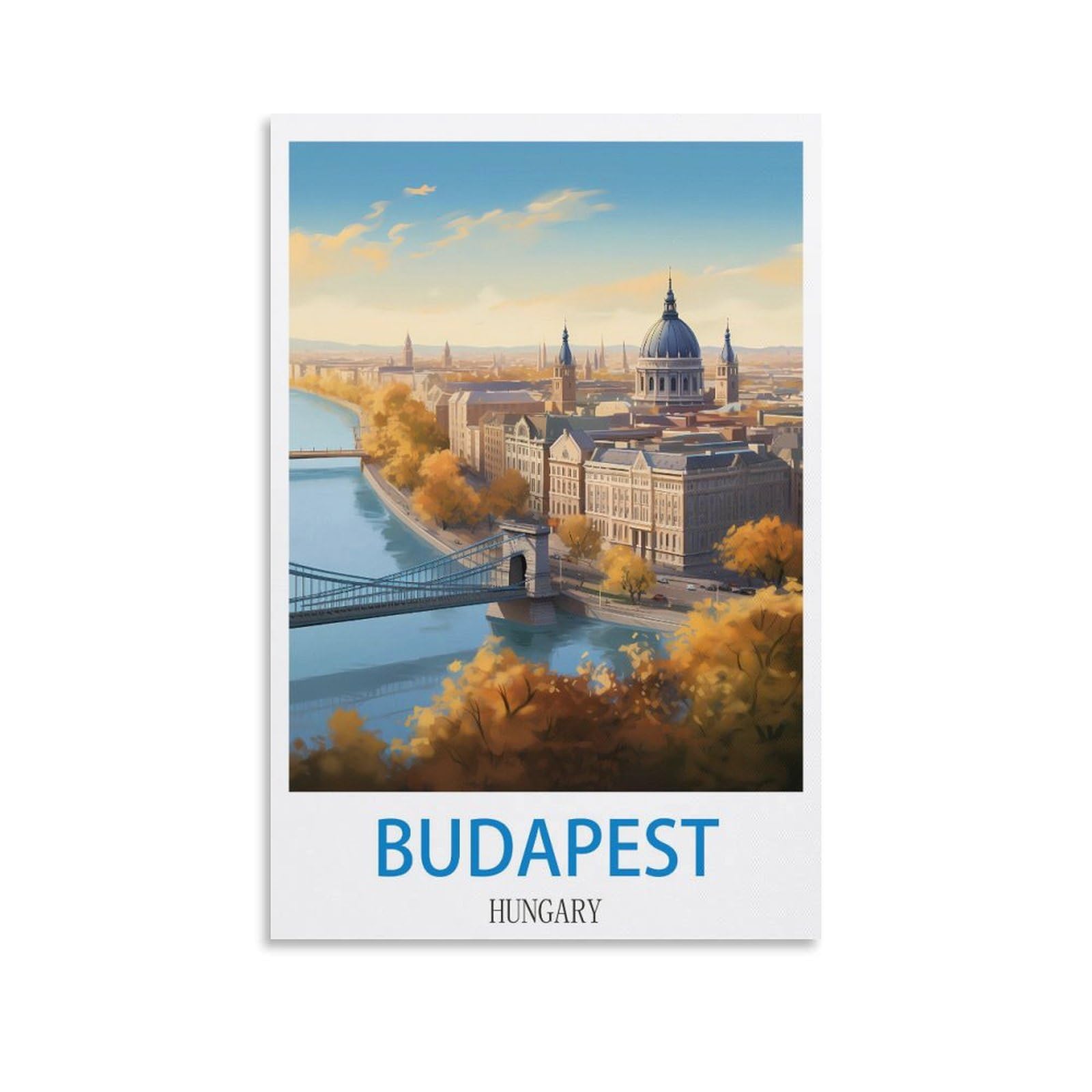 Ezmlfa A306 Paint By Numbers For Adults And Children Budapest Hungarys Diy Acrylic Painting By Numbers For Children & Adults & Beginners 20X30cm