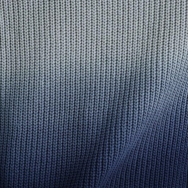 [ティーケー タケオキクチ] コットン畔編みグラデーションニット オフホワイト（003） 03（L）