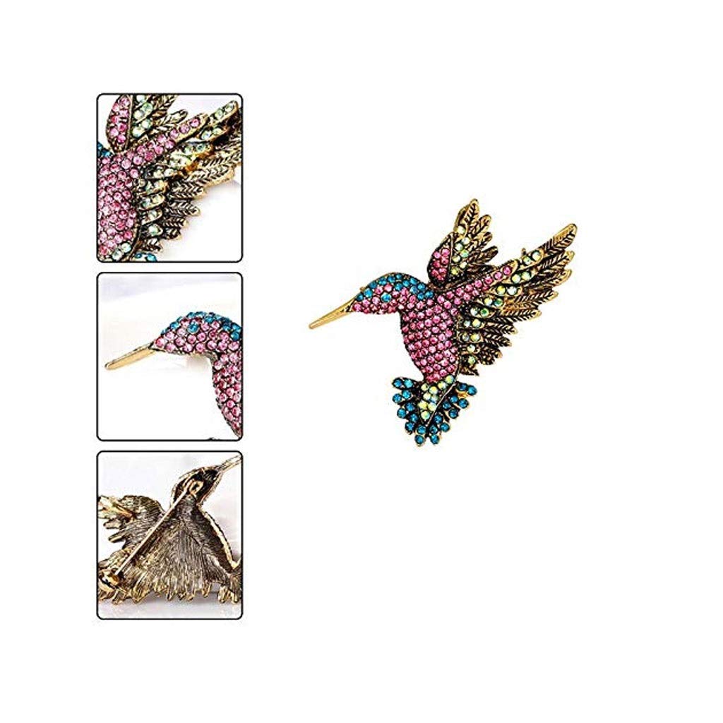 Kolibri-Brosche, Tiermodellierung, Legierung, Schmuck, Damenbekleidung, Taschen, dekorative Anstecknadel