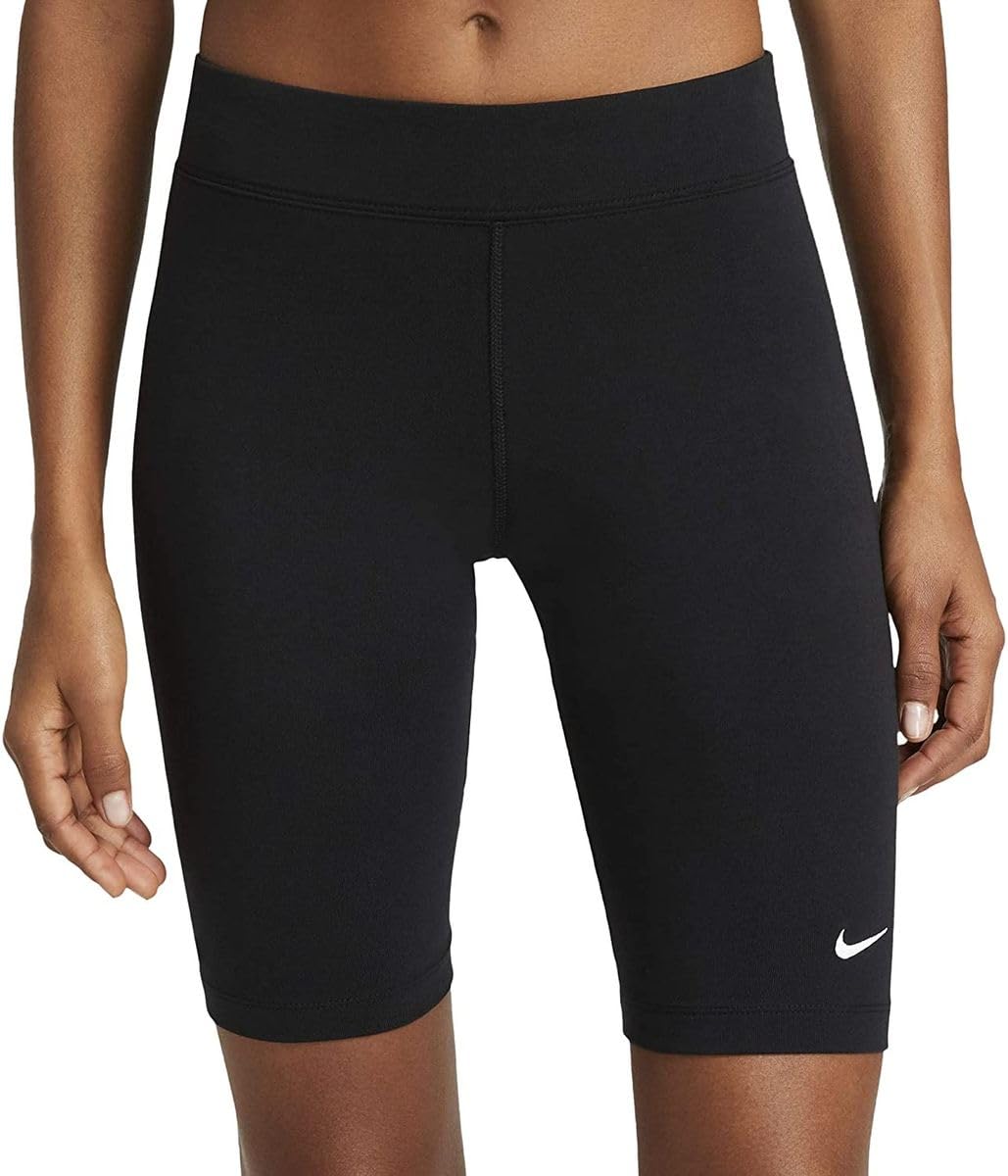 Nike Womens Training Dri-Fit One High Rise 8 Inch Bike Shorts - Black/White