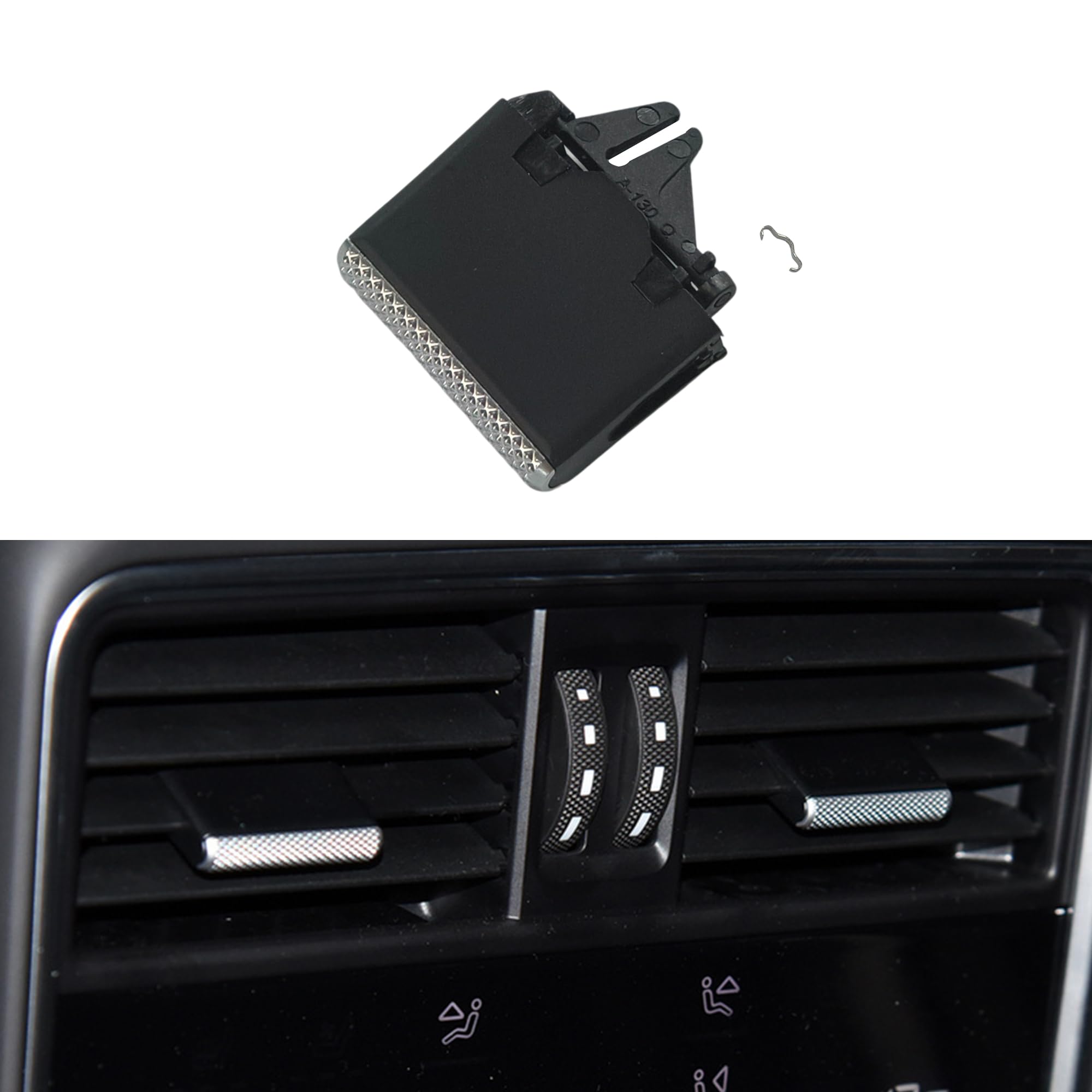 AC Air Conditioning Vent Outlet Clip Tab Paddles Replacement for Porsche Cayenne 2018-2023 (Rear Row Side)