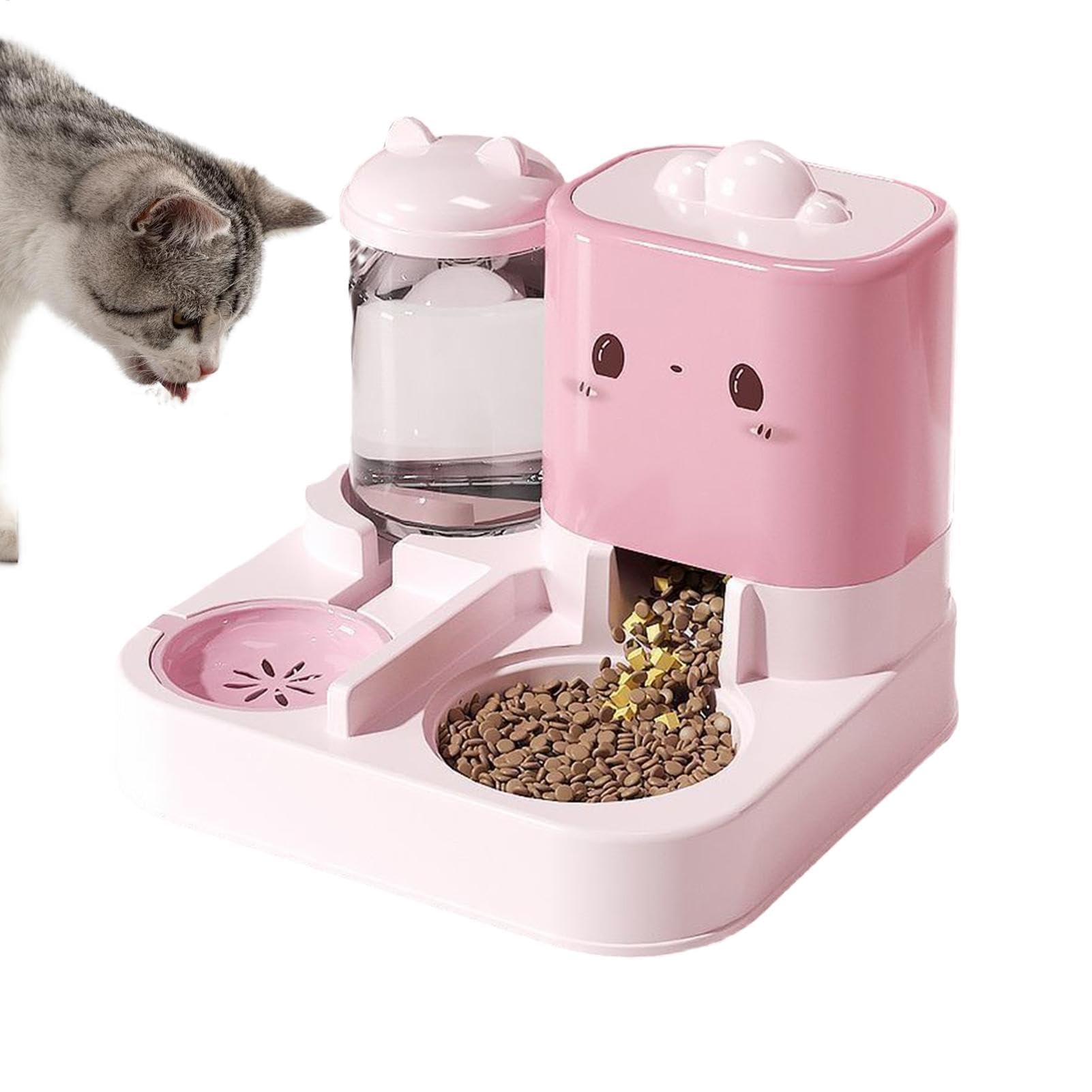 Ciotola for acqua e cibo for animali domestici(Pink)