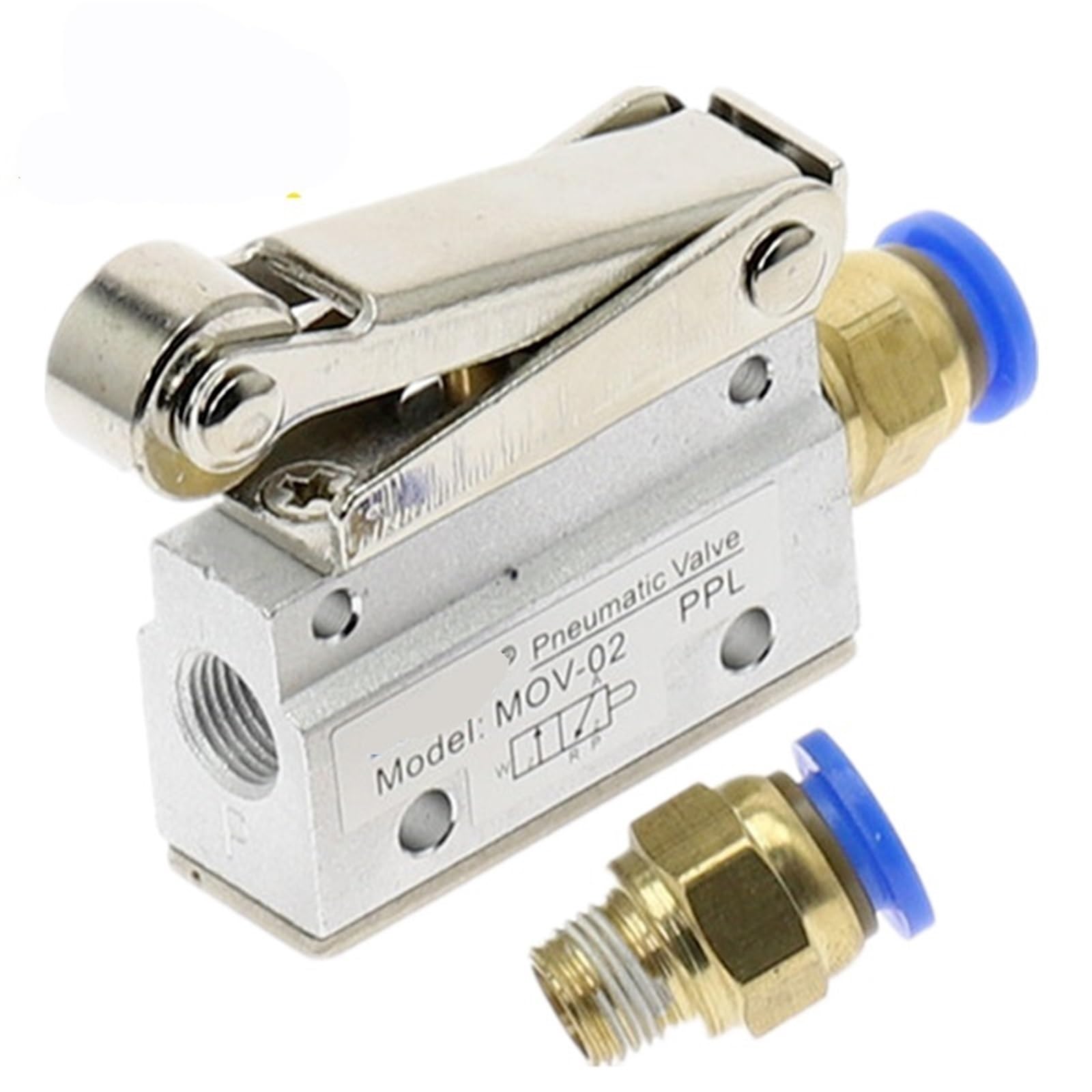 Vanne pneumatique MOV-02 PT distributeur manuel 3 positions