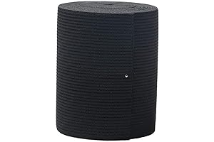 RERIVER 3-Inch Wide Black Heavy Knit Stretch Elastic Band