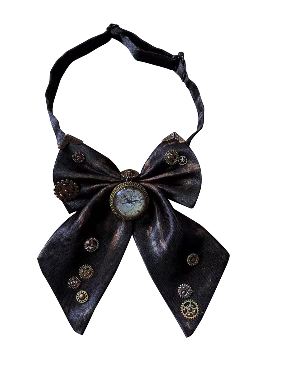 Corbata victoriana Steampunk BLESSUME para desfiles góticos y convenciones cosplay 4