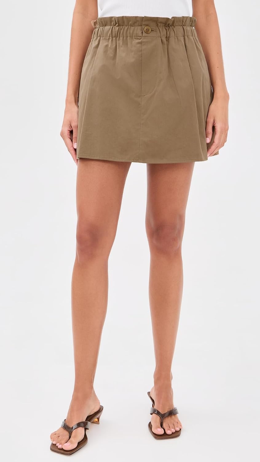 Vince Women's Mid Rise Cotton Pull On Skort
