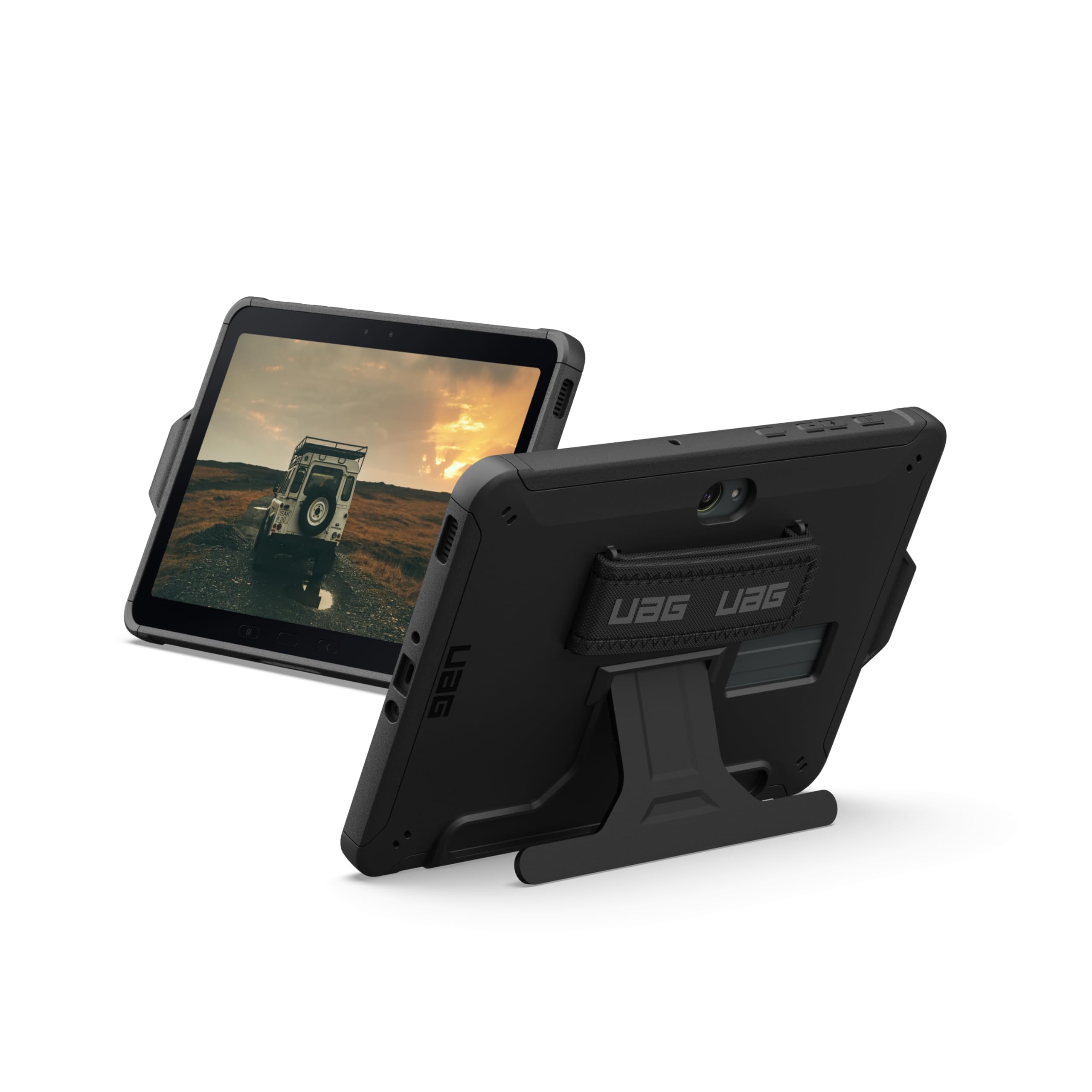 URBAN ARMOR GEAR Scout - Custodia per Samsung Galaxy Tab Active5 Pro | Su misura, supporto S-Pen, cinturino da polso, tutte le porte accessibili, funzione leggio, angoli rinforzati